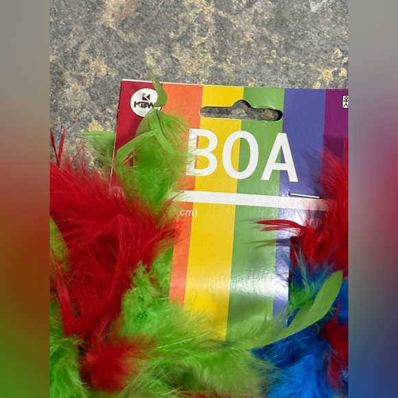 Rainbow Bundle Rainbow Tutu Boa Tiara Sunglasses Set Patty City NWT - Picture 2 of 3